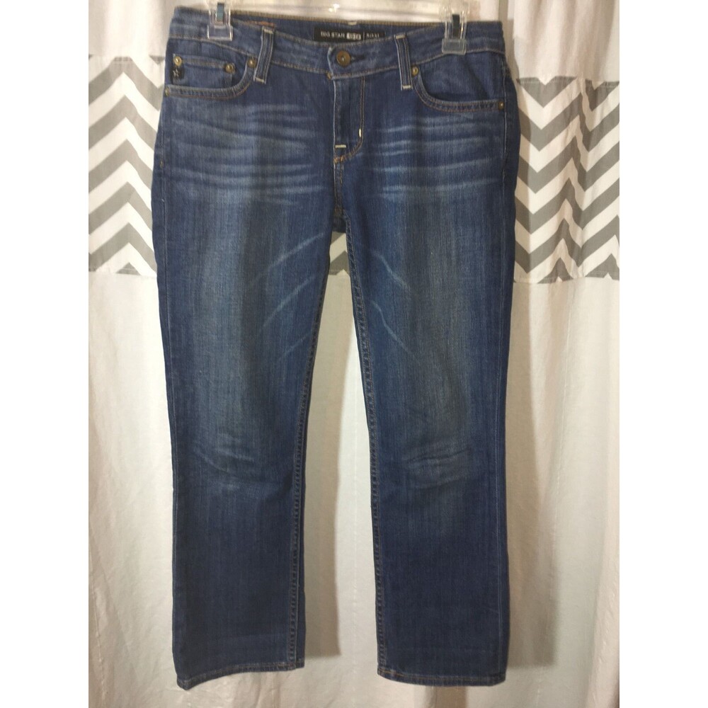 Big Star Rikki Women's Size 25 0 Low Rise Crop Capri Dark Wash Denim Jeans